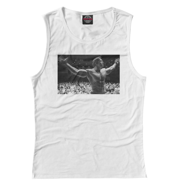 Майка для девочки с изображением Арни на сцене цвета Белый