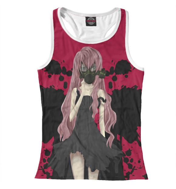 Женская майка-борцовка с изображением Бабочка цвета Белый