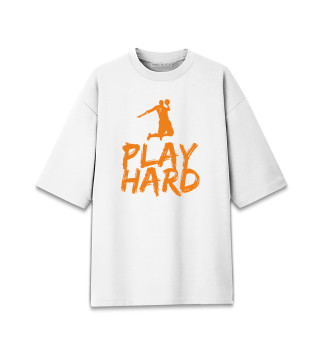 Женская футболка оверсайз Play Hard