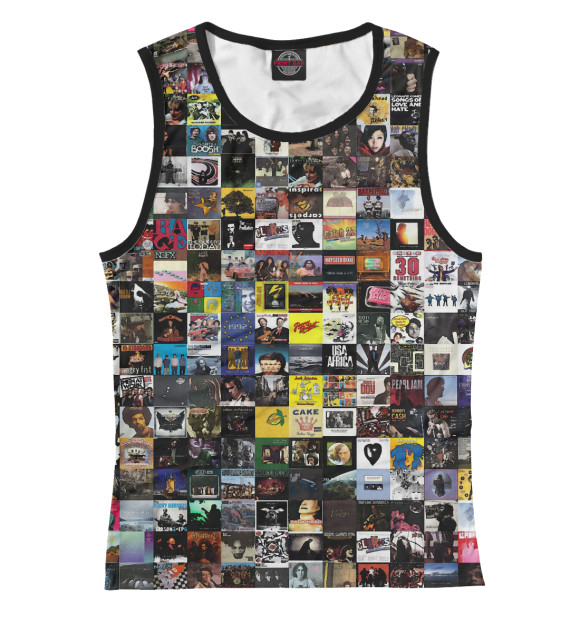 Майка для девочки с притом Все рэперы цвета Белый Майка для девочки с изображением Все рэперы цвета Белый