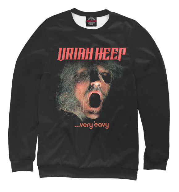Свитшот для мальчиков с изображением Uriah Heep цвета Белый
