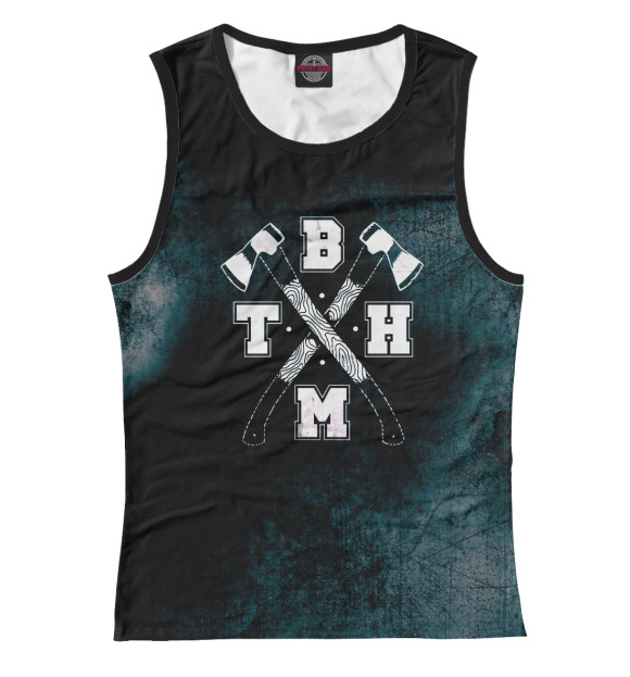 Майка для девочки с изображением Bring Me the Horizon топоры цвета Белый