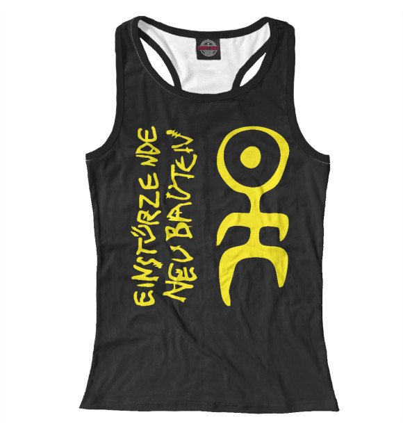 Женская майка-борцовка с изображением Einsturzende Neubauten цвета Белый