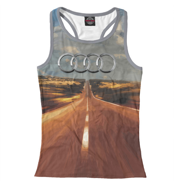 Женская майка-борцовка с изображением Скорость цвета Белый