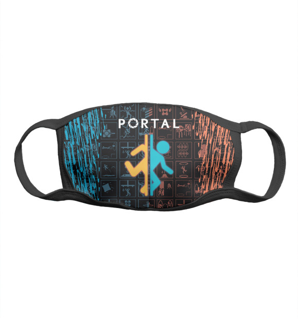 Маска тканевая с изображением Portal цвета Белый