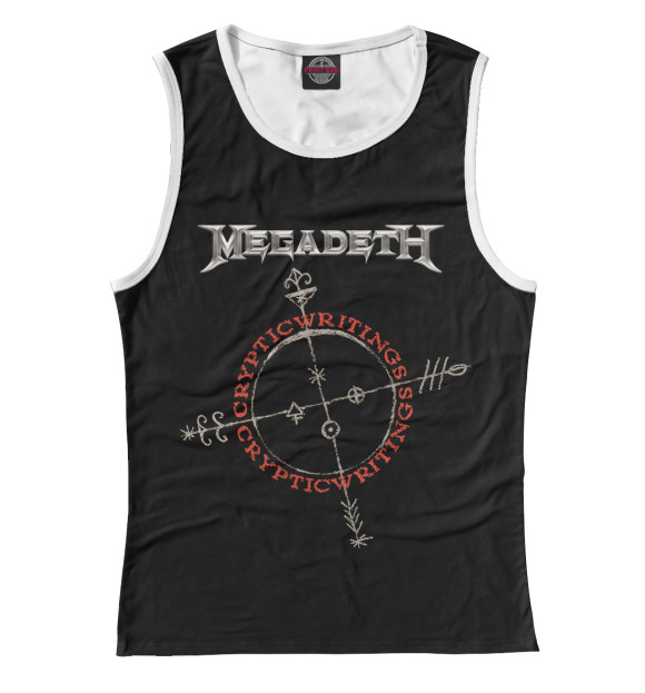 Майка для девочки с изображением Megadeth цвета Белый
