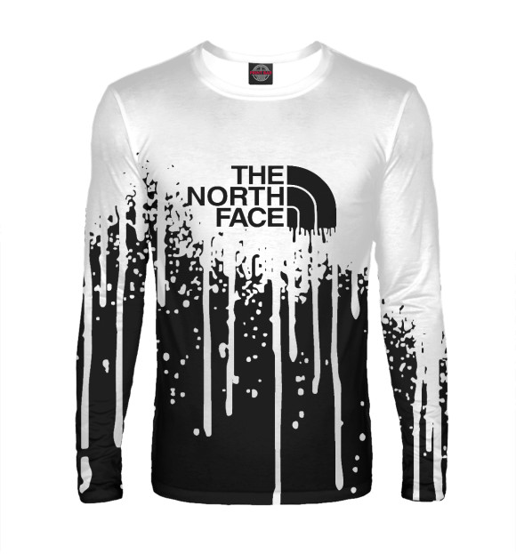 Мужской лонгслив с изображением The North Face цвета Белый