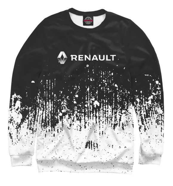 Свитшот для мальчиков с изображением Renault цвета Белый