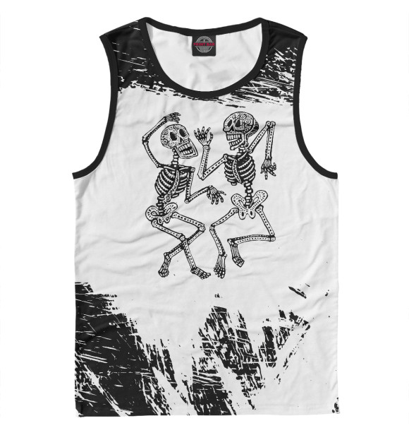 Майка для мальчика с изображением Day of the Dead цвета Белый