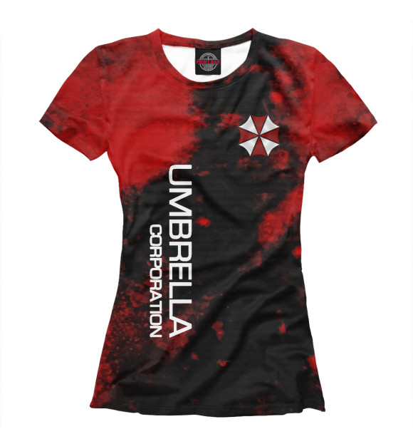Футболка для девочек с изображением Umbrella Corp цвета Белый