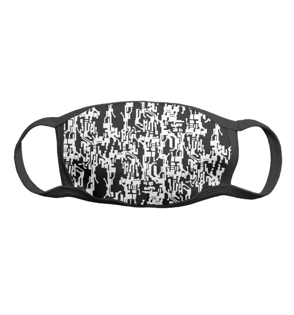 Маска тканевая с изображением Спаси и Сохрани цвета Белый