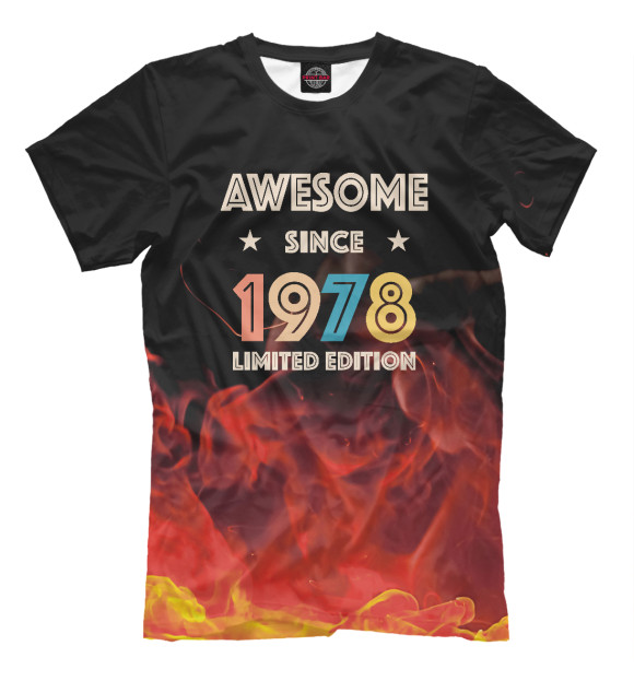 Футболка для мальчиков с изображением 1978 40th Vintage RETRO цвета Белый
