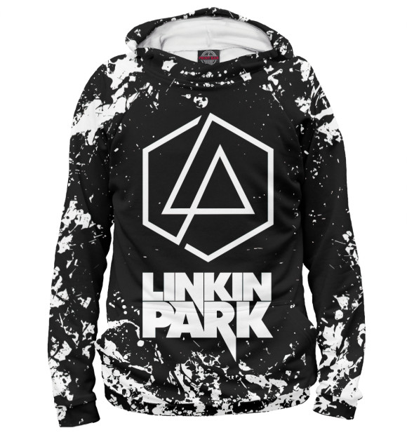 Худи для девочки с изображением Linkin Park цвета Белый