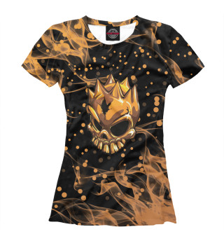 Женская футболка Standoff 2 золотой огонь