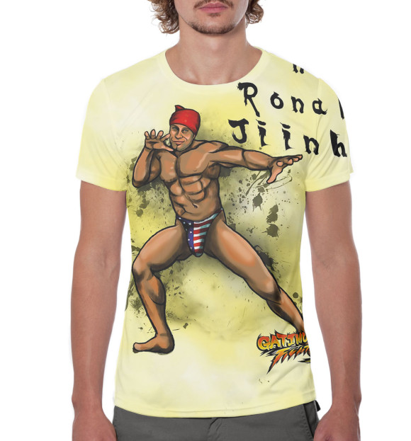 Мужская футболка с изображением Гачимучи цвета Белый