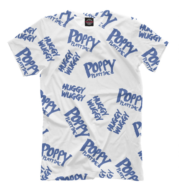 Мужская футболка с изображением Poppy Playtime цвета Белый