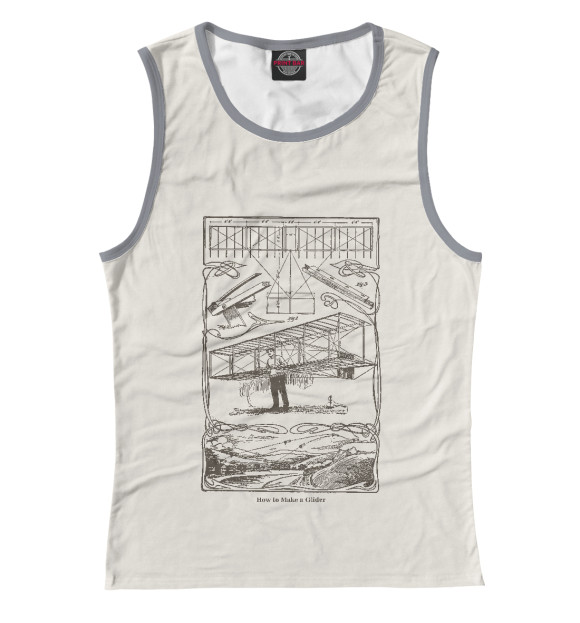 Майка для девочки с изображением Как построить планер цвета Белый