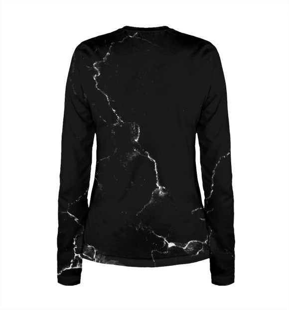 Женский лонгслив с изображением Обидеть Антона может каждый (черный фон) цвета Белый