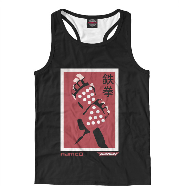 Мужская майка-борцовка с изображением Теккен цвета Белый