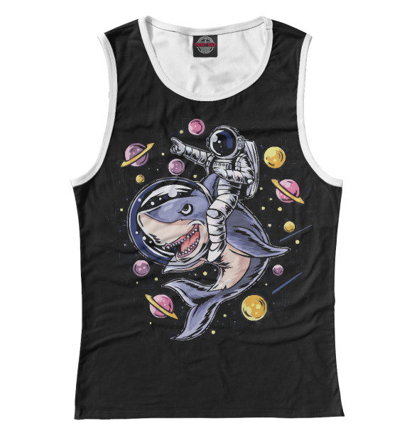 Майка для девочки с изображением Космоглюк цвета Белый