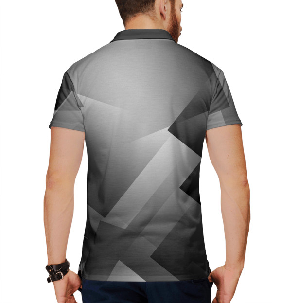 Мужское поло с изображением Коловрат - Урбан камуфляж цвета Белый