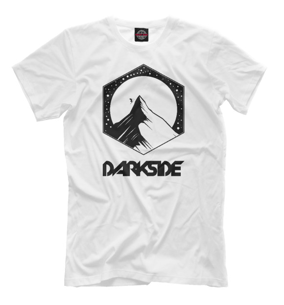 Мужская футболка с изображением Darkside цвета Белый