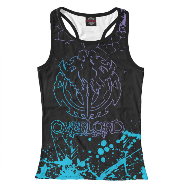 Женская майка-борцовка с изображением Overlord цвета Белый