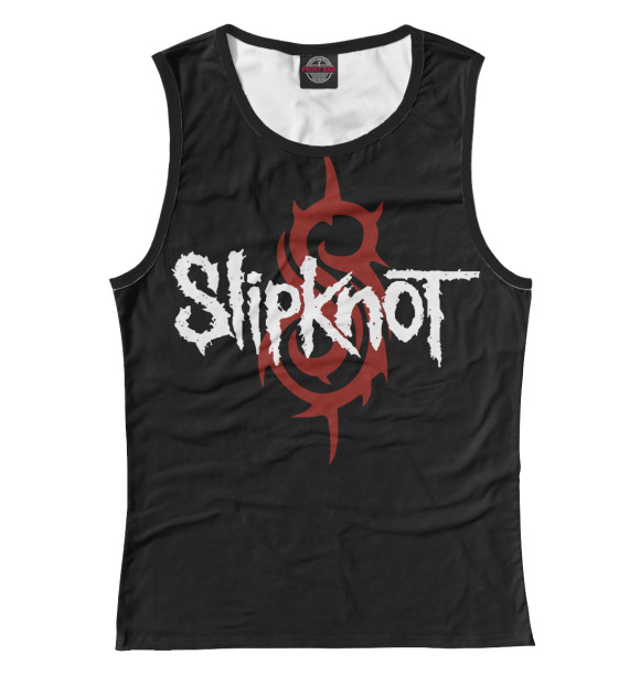 Майка для девочки с изображением Slipknot цвета Белый