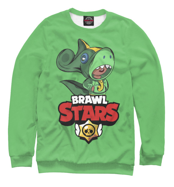 Женский свитшот с изображением Brawl Stars цвета Белый