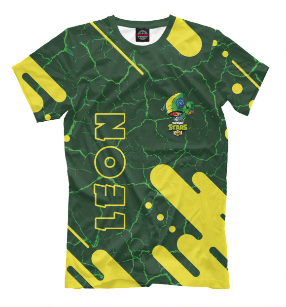 Футболка для мальчиков с изображением Brawl Stars Leon цвета Белый