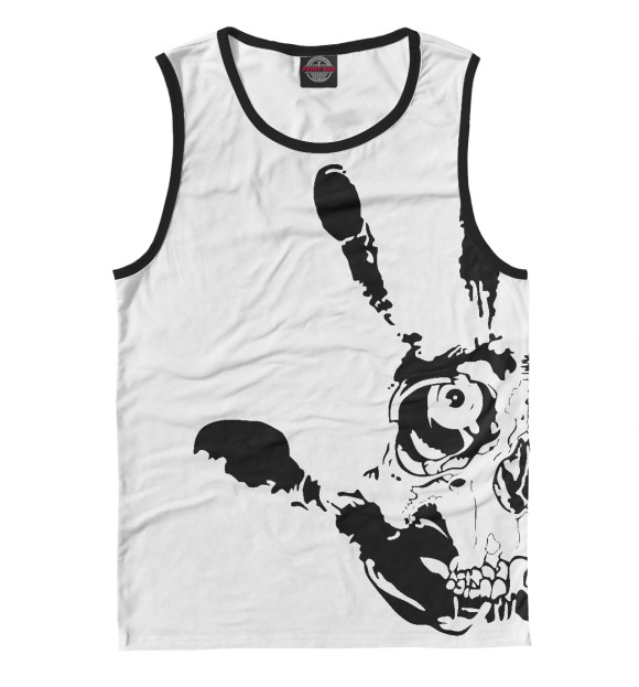 Майка для мальчика с изображением Ладонь цвета Белый