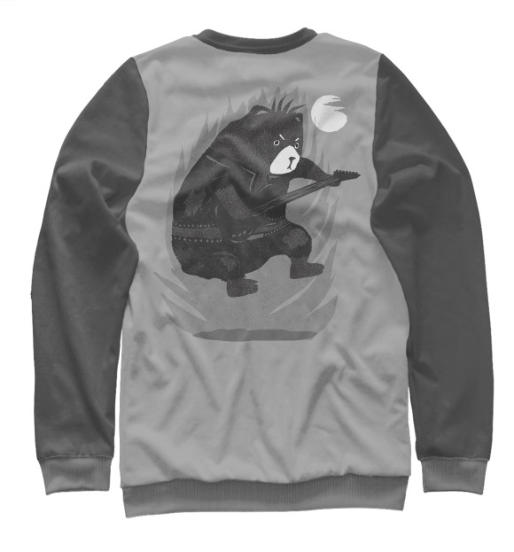 Свитшот для девочек с изображением Bad Bear bass цвета Белый