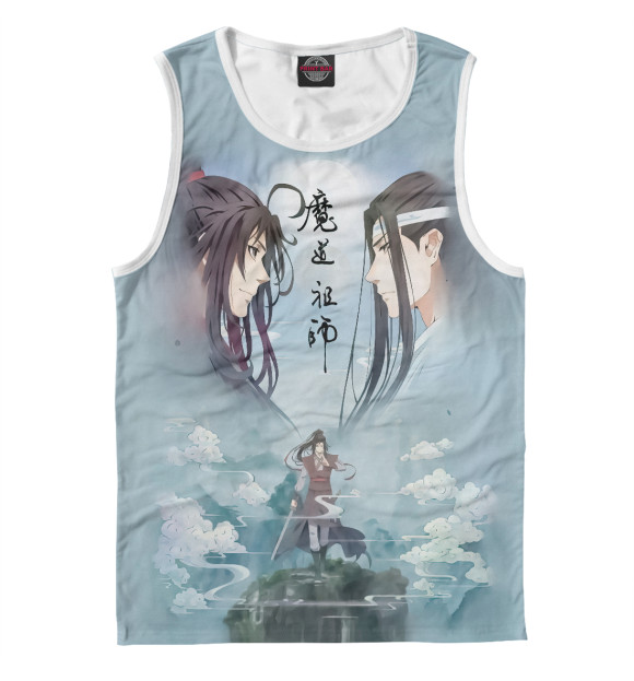 Мужская майка с притом Магистр дьявольского культа цвета Белый Мужская майка с изображением Магистр дьявольского культа цвета Белый