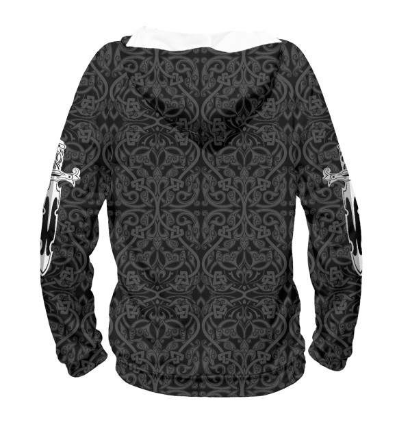 Мужское худи с изображением Дагестан цвета Белый