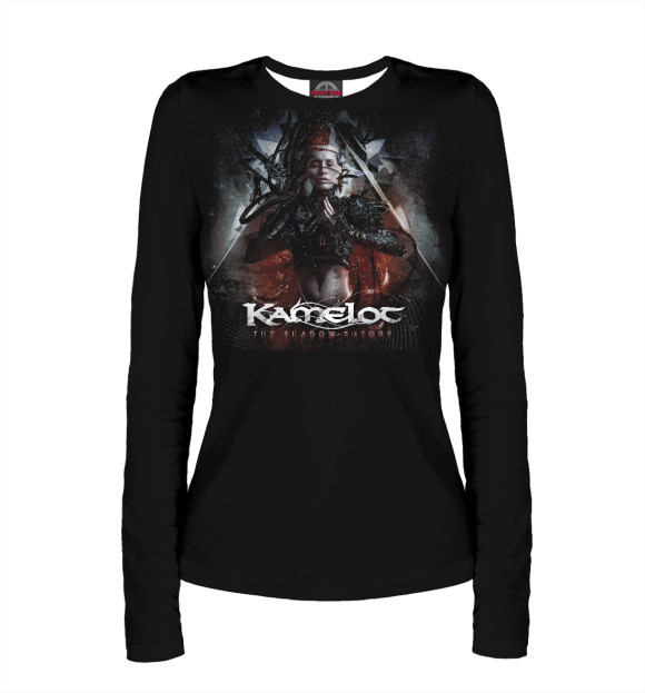 Женский лонгслив с изображением Kamelot цвета Белый