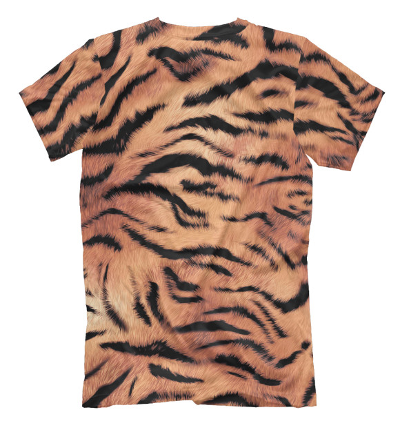 Мужская футболка с изображением В шкуре тигра цвета Белый