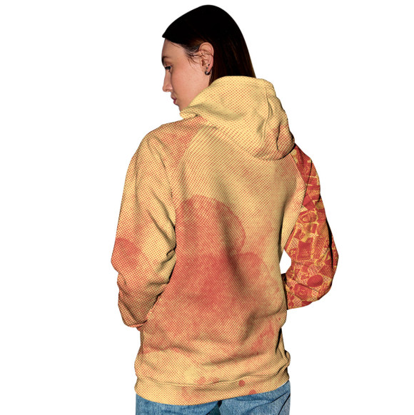 Женское худи с изображением Кто не работает тот не ест цвета Белый