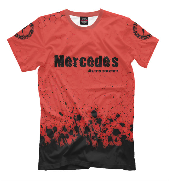 Мужская футболка с изображением Мерседес | Mercedes Autosport цвета Белый