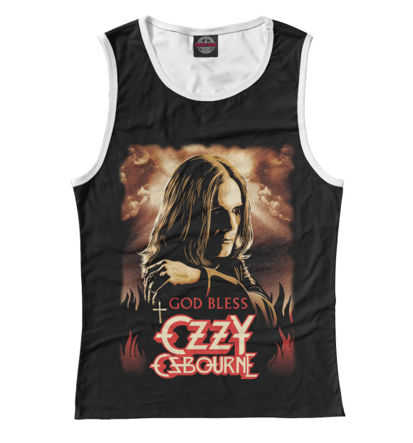 Майка для девочки с изображением Oozzy osbourne цвета Белый