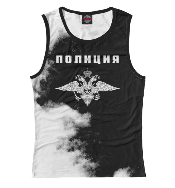 Майка для девочки с изображением Полиция цвета Белый
