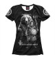 Женская футболка Велес с большим медведем