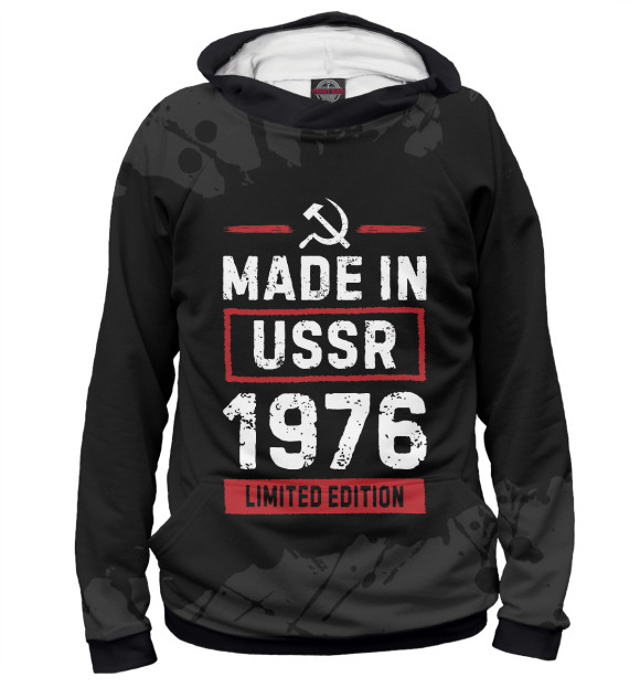Худи для девочки с изображением Made In 1976 USSR цвета Белый