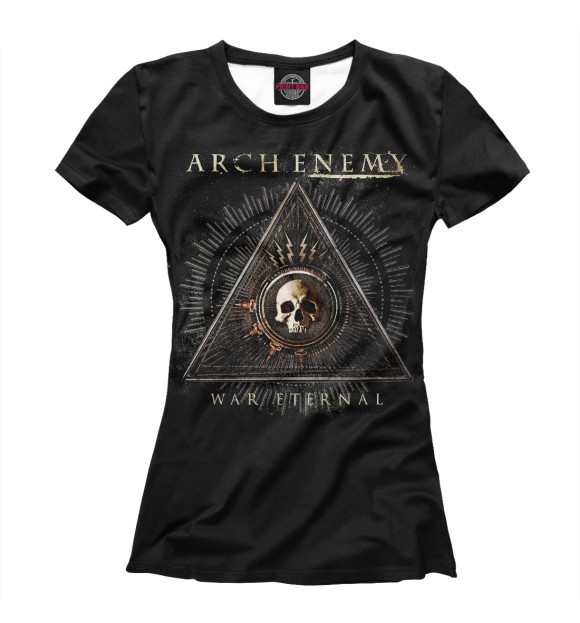 Женская футболка с изображением Arch Enemy цвета Белый