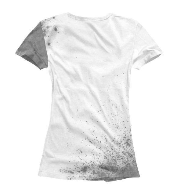 Женская футболка с изображением Врач за работой (брызги) цвета Белый