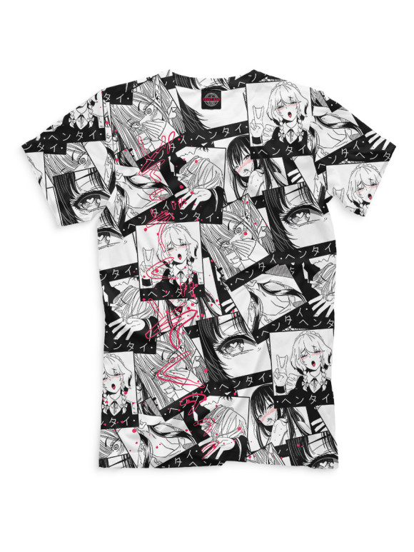 Мужская футболка с изображением Аниме цвета Белый