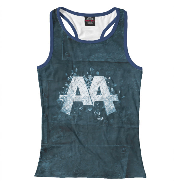 Женская майка-борцовка с изображением Asking Alexandria цвета Белый