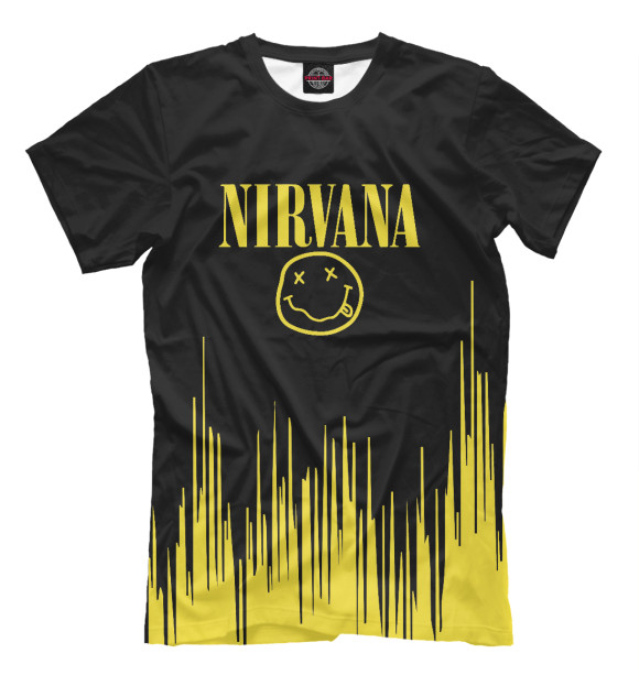 Футболка для мальчиков с изображением Nirvana цвета Белый