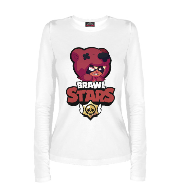 Женский лонгслив с изображением Brawl Stars Nita цвета Белый