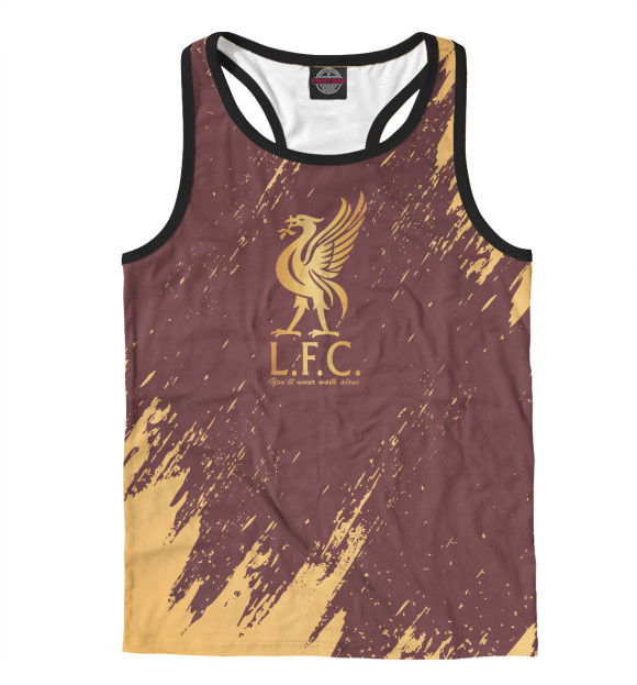 Мужская майка-борцовка с изображением Liverpool цвета Белый