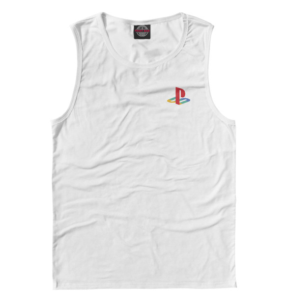 Майка для мальчика с изображением Sony PlayStation Logo цвета Белый